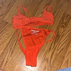 Orange bathing suit by cabana del sol